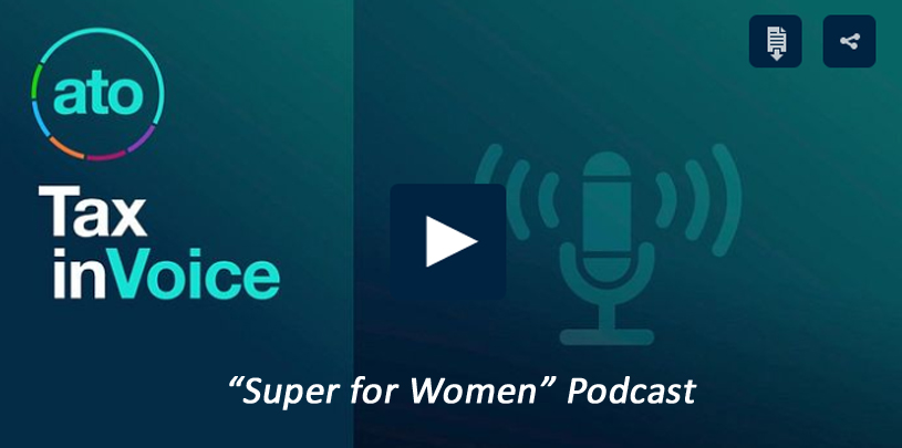 TaxInvoice podcast episode on Super for Women