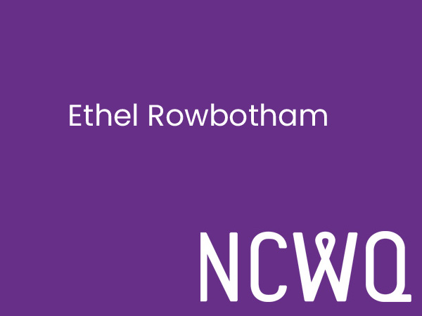 NCWQ Ethel Rowbotham Memorial Bursary