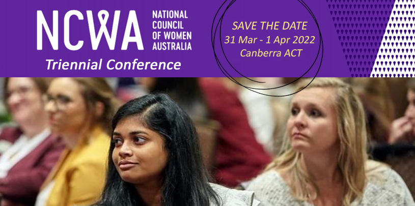 2022 NCWA Triennial Conference in Canberra Thursday 31 March - Friday 01 April 2022