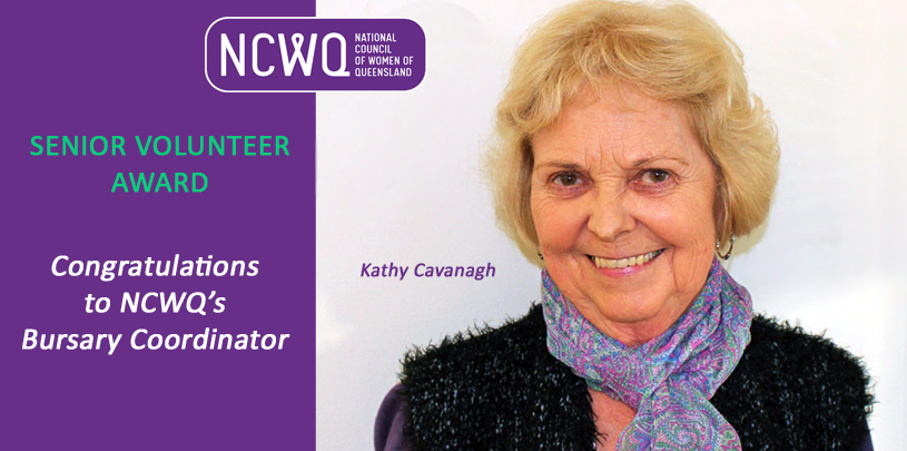 NCWQ congratulates Kathy Cavanagh on her award